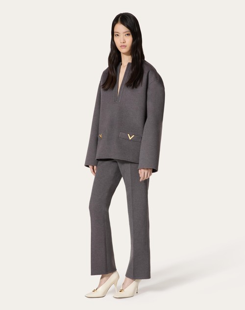 Red Valentino TOP IN COMPACT DRAP Offerta per la Festa della Mamma