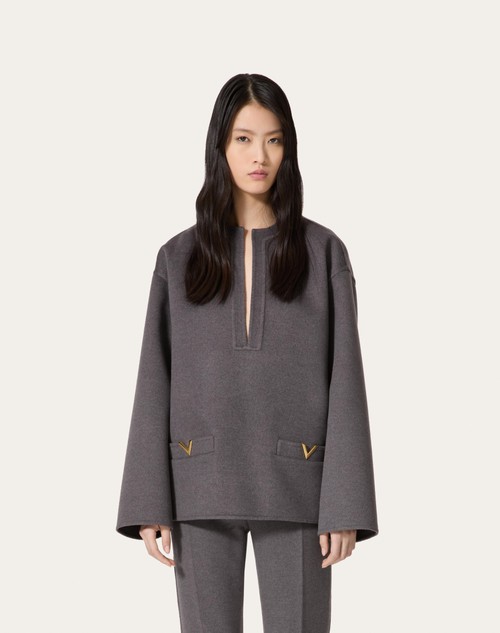 Red Valentino TOP IN COMPACT DRAP Offerta per la Festa della Mamma