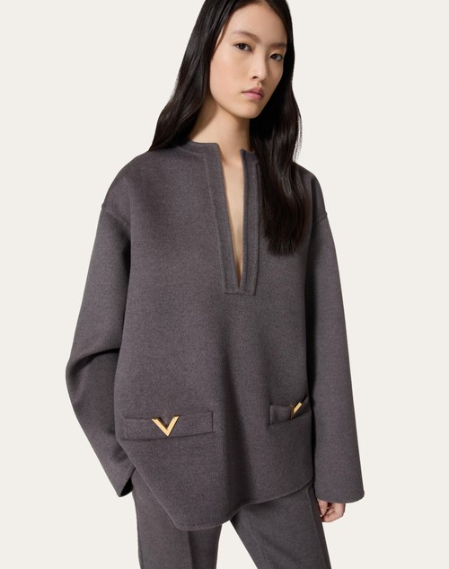Red Valentino TOP IN COMPACT DRAP Offerta per la Festa della Mamma