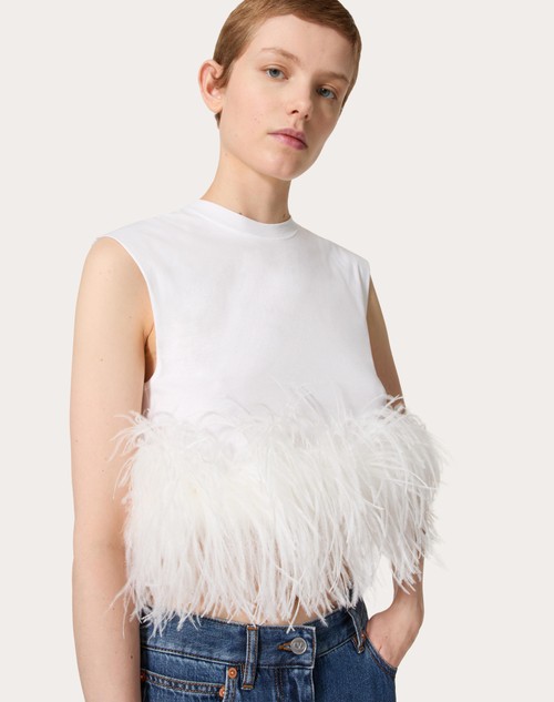 Red Valentino TOP IN JERSEY COTTON Offerta San Valentino