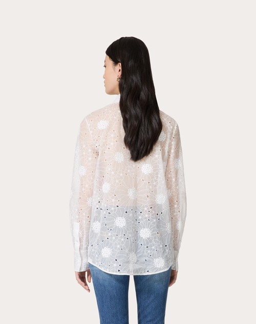 Red Valentino CAMICIA IN DAISY ORGANDIS Vendita calda