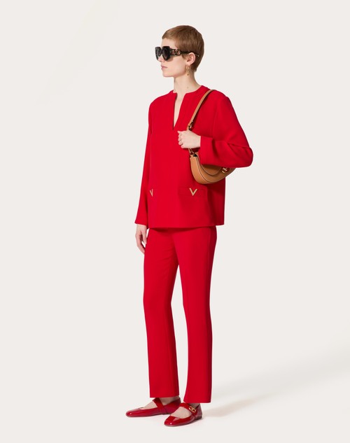 Red Valentino TOP IN CADY COUTURE Offerte stagionali