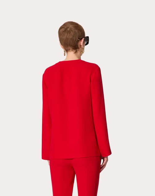 Red Valentino TOP IN CADY COUTURE Offerte stagionali
