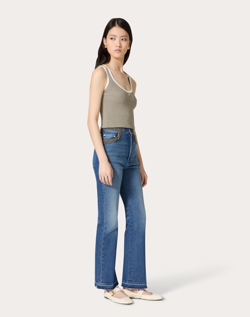 Red Valentino TOP IN COTONE E LUREX Comprane uno, ottenene uno gratis