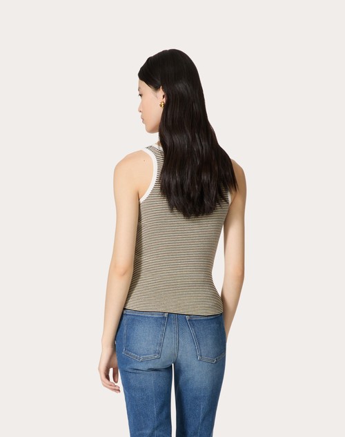 Red Valentino TOP IN COTONE E LUREX Comprane uno, ottenene uno gratis