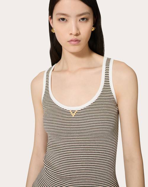 Red Valentino TOP IN COTONE E LUREX Comprane uno, ottenene uno gratis