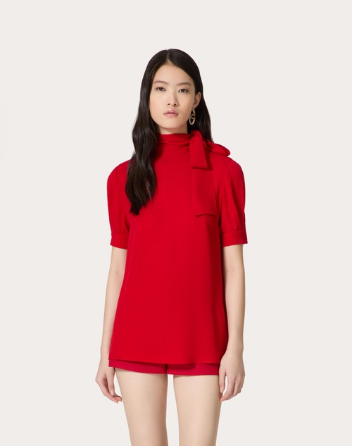 Red Valentino TOP IN GEORGETTE Offerte speciali