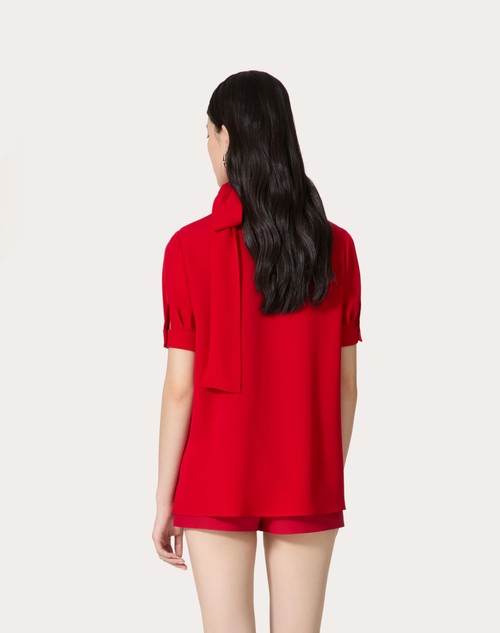 Red Valentino TOP IN GEORGETTE Offerte speciali