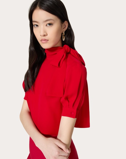 Red Valentino TOP IN GEORGETTE Offerte speciali