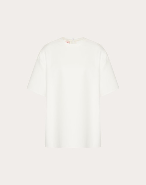Red Valentino TOP IN LIGHT DOUBLE SPLITTABLE GABARDINE Offerta settimanale