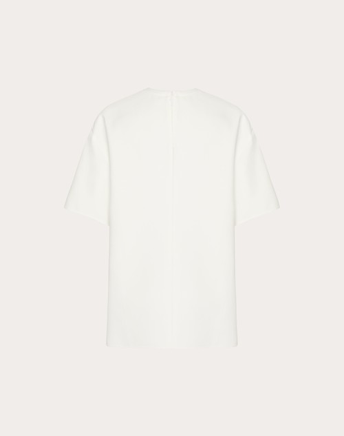 Red Valentino TOP IN LIGHT DOUBLE SPLITTABLE GABARDINE Offerta settimanale