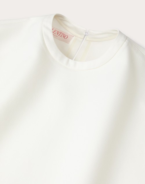 Red Valentino TOP IN LIGHT DOUBLE SPLITTABLE GABARDINE Offerta settimanale