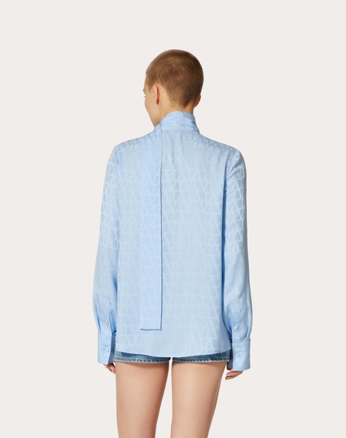 Red Valentino CAMICIA IN SILK JACQUARD TOILE ICONOGRAPHE Rilascio limitato