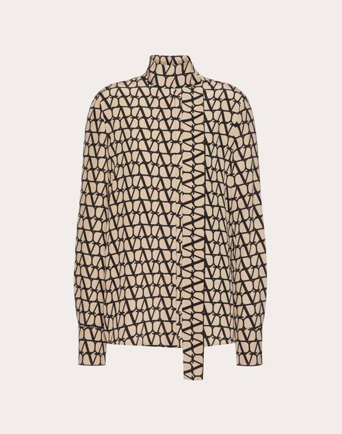 Red Valentino CAMICIA IN CREPE DE CHINE TOILE ICONOGRAPHE Fino al 60% di sconto