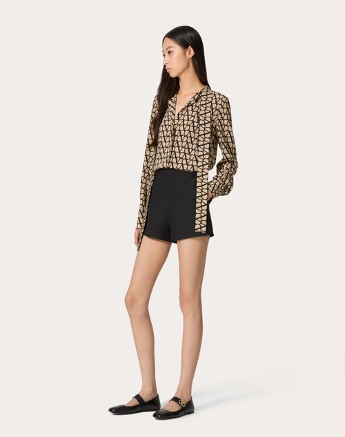 Red Valentino CAMICIA IN CREPE DE CHINE TOILE ICONOGRAPHE Fino al 60% di sconto