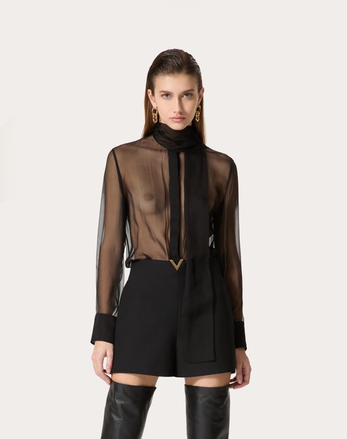 Red Valentino CAMICIA IN CHIFFON Solo un giorno rimasto