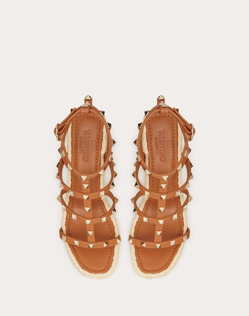 Red Valentino SANDALO ZEPPA ROCKSTUD CON CINTURINIIN VITELLO 95MM Promozione