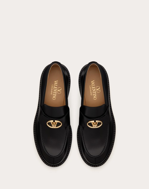 Red Valentino MOCASSINO VLOGO LOCKER IN VITELLO 40MM Negozi Online
