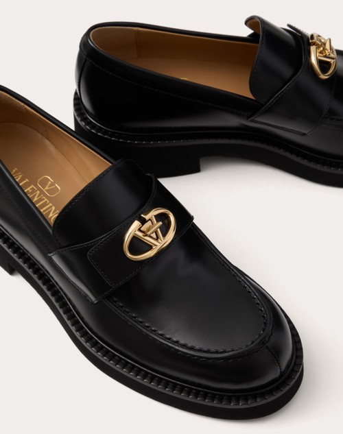 Red Valentino MOCASSINO VLOGO LOCKER IN VITELLO 40MM Negozi Online