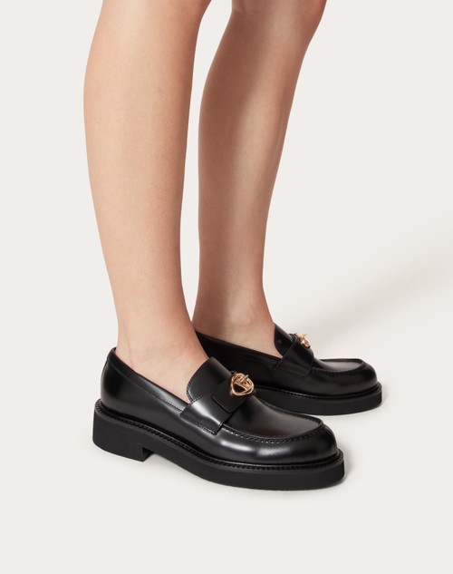 Red Valentino MOCASSINO VLOGO LOCKER IN VITELLO 40MM Negozi Online
