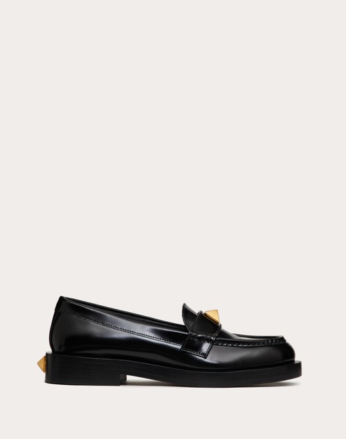 Red Valentino MOCASSINO ROMAN STUD IN VITELLO SPAZZOLATO 30MM