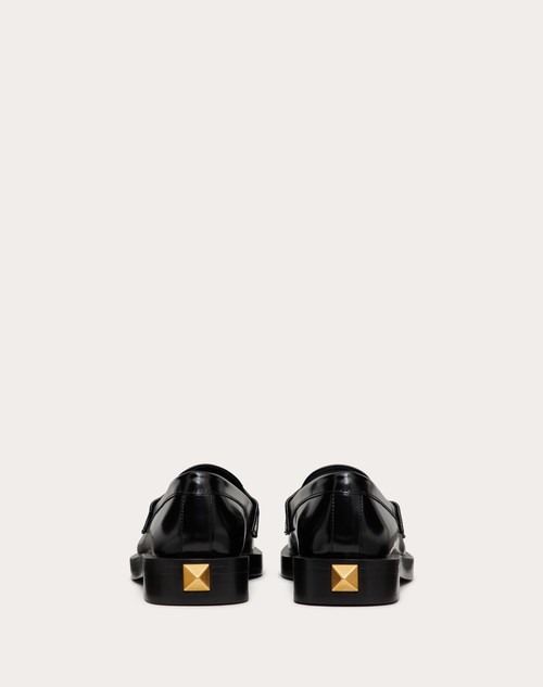 Red Valentino MOCASSINO ROMAN STUD IN VITELLO SPAZZOLATO 30MM Presa