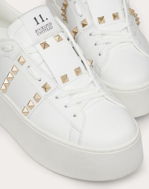 Red Valentino SNEAKER FLATFORM ROCKSTUD UNTITLED IN VITELLO Outlet