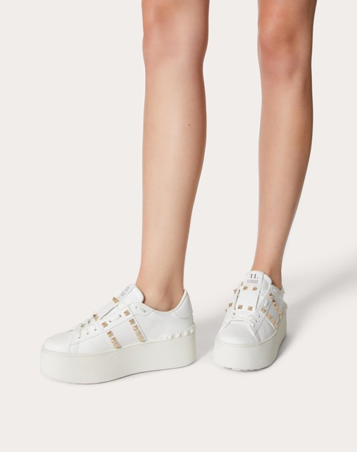 Red Valentino SNEAKER FLATFORM ROCKSTUD UNTITLED IN VITELLO Outlet