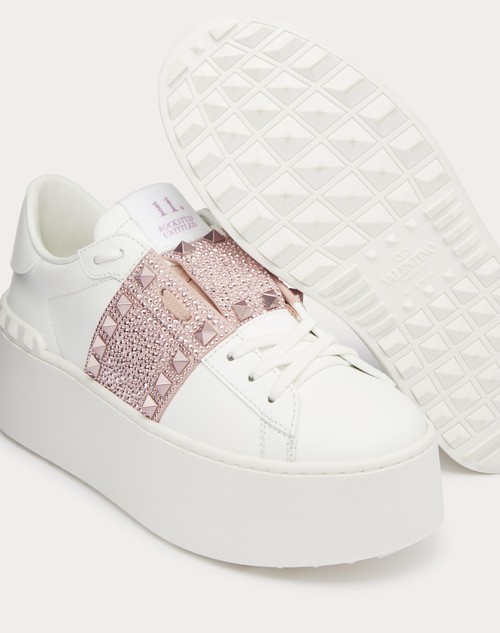 Red Valentino SNEAKER FLATFORM ROCKSTUD UNTITLED IN VITELLO CON MICRO BORCHIE Hotsell