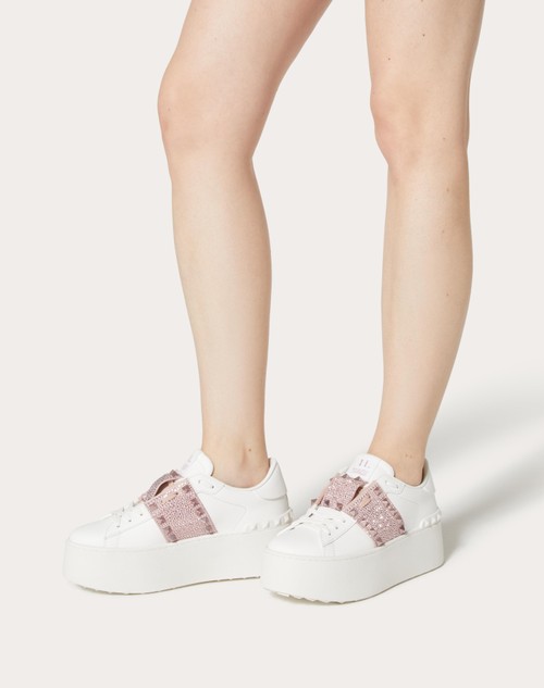 Red Valentino SNEAKER FLATFORM ROCKSTUD UNTITLED IN VITELLO CON MICRO BORCHIE Hotsell