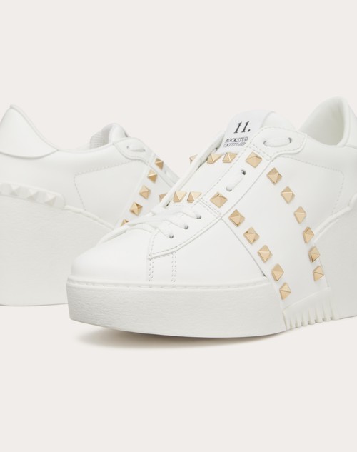 Red Valentino SNEAKER CON ZEPPA OPEN DISCO IN VITELLO 85MM Vendita Economica