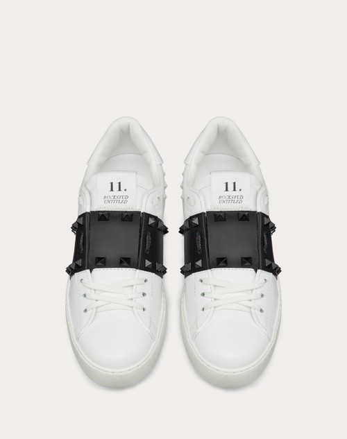 Red Valentino SNEAKER ROCKSTUD UNTITLED IN VITELLO CON BORCHIE IN TONO Vendite Flash
