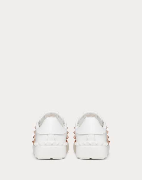Red Valentino SNEAKER ROCKSTUD UNTITLED IN VITELLO CON BANDA METALLIZZATA Negozio