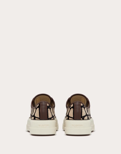 Red Valentino SNEAKER TOTALOOP XL IN TOILE ICONOGRAPHE Spedizione gratuita