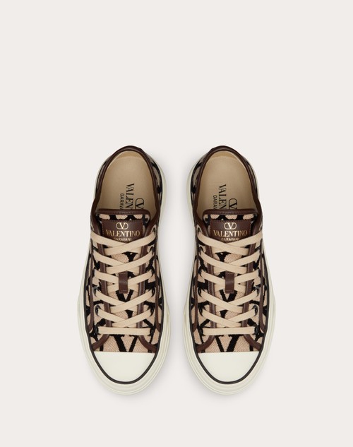 Red Valentino SNEAKER TOTALOOP XL IN TOILE ICONOGRAPHE Spedizione gratuita