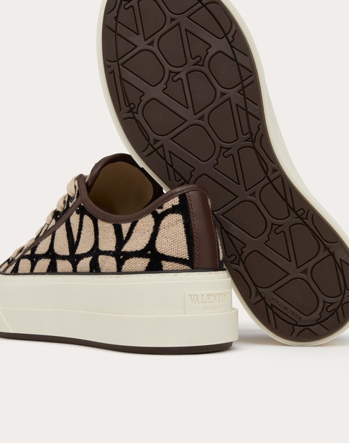 Red Valentino SNEAKER TOTALOOP XL IN TOILE ICONOGRAPHE Spedizione gratuita