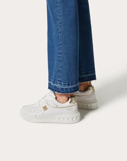 Red Valentino SNEAKER LOW-TOP ONE STUD IN NAPPA Offerta speciale