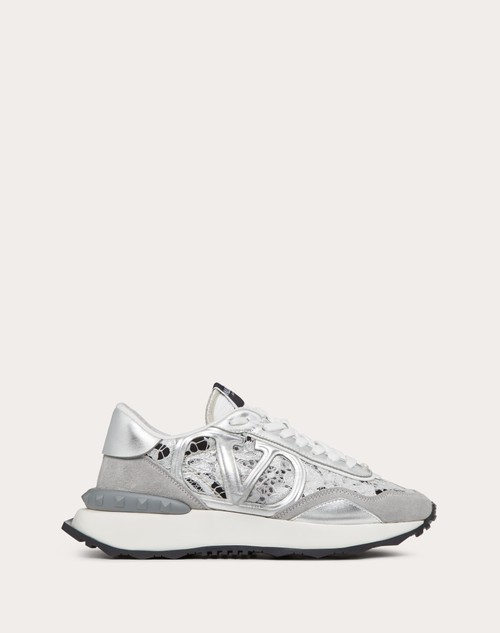 Red Valentino SNEAKER LACERUNNER IN PIZZO E MESH
