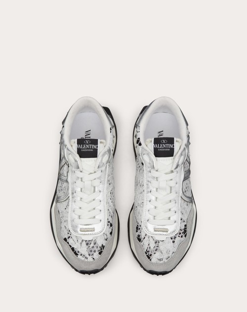 Red Valentino SNEAKER LACERUNNER IN PIZZO E MESH Grande vendita