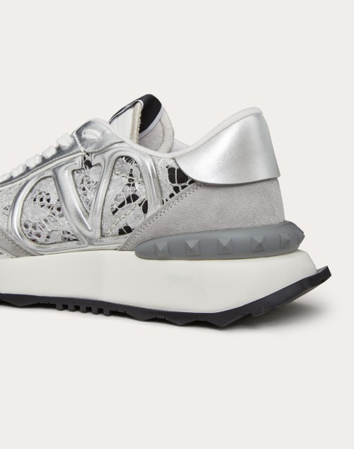 Red Valentino SNEAKER LACERUNNER IN PIZZO E MESH Grande vendita