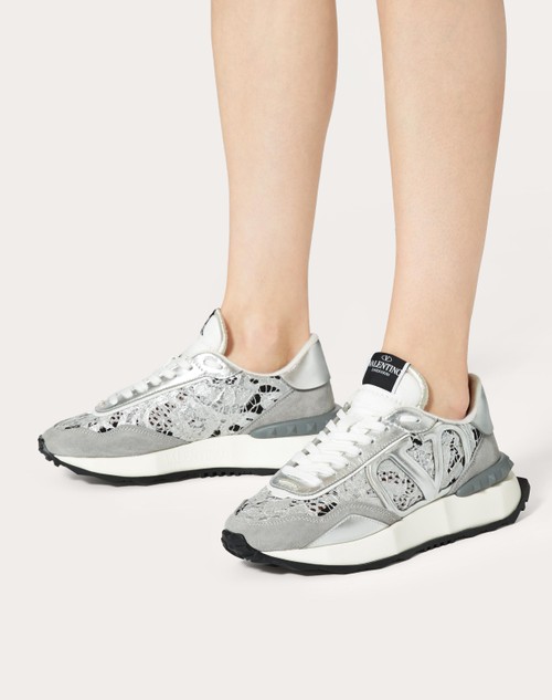 Red Valentino SNEAKER LACERUNNER IN PIZZO E MESH Grande vendita