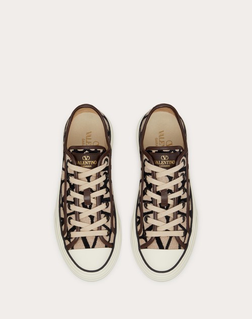 Red Valentino SNEAKER TOTALOOP IN TESSUTO TOILE ICONOGRAPHE Flash Sale