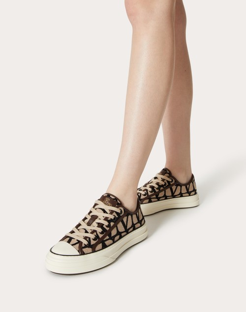 Red Valentino SNEAKER TOTALOOP IN TESSUTO TOILE ICONOGRAPHE Flash Sale