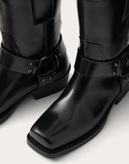 Red Valentino STIVALETTO BIKER ROCKSTUD IN VITELLO 40MM Vendite stagionali