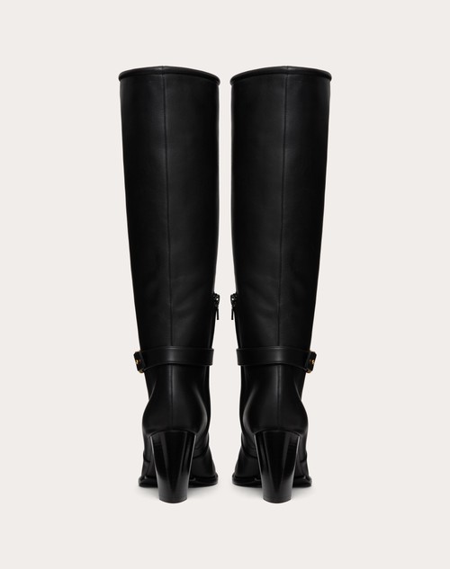 Red Valentino STIVALE VLOGO SIGNATURE IN VITELLO 75MM Offerta natalizia