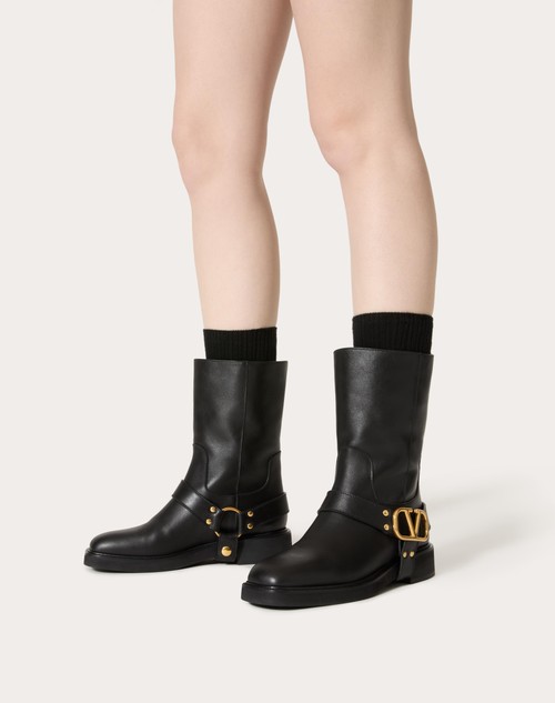 Red Valentino STIVALETTO VLOGO SIGNATURE IN VITELLO 30MM Offerta Pasqua