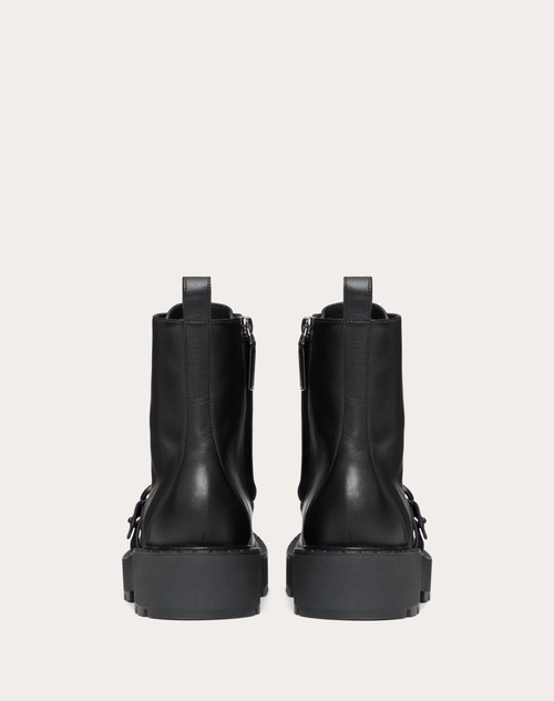 Red Valentino COMBAT BOOT VLOGO SIGNATURE IN VITELLO 45MM Offerte esclusive