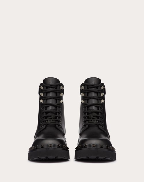 Red Valentino COMBAT BOOT ROCKSTUD IN VITELLO E BORCHIE IN TONO 50MM Lightning offer