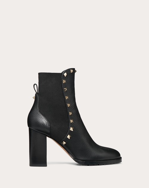 Red Valentino STIVALETTO ROCKSTUD IN VITELLO GRANATO 80MM Bestseller