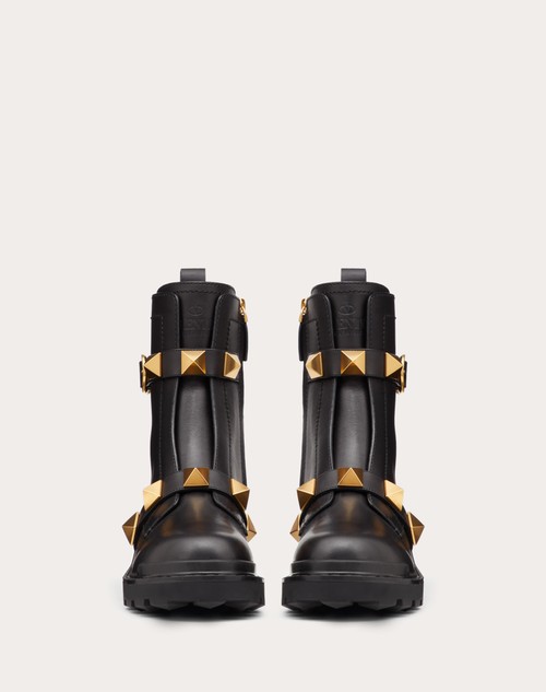 Red Valentino COMBAT BOOT ROMAN STUD IN VITELLO 40MM Liquidazione